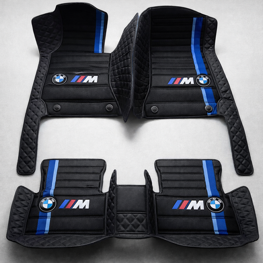 Prémium PVC és bőr autószőnyeg garnitúra: teljes körű védelem, vízálló és minden évszakban időtálló kivitel – első és hátsó szett.