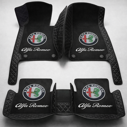 Prémium PVC és bőr autószőnyeg garnitúra: teljes körű védelem, vízálló és minden évszakban időtálló kivitel – első és hátsó szett.