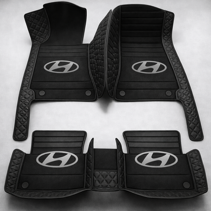 Prémium PVC és bőr autószőnyeg garnitúra: teljes körű védelem, vízálló és minden évszakban időtálló kivitel – első és hátsó szett.