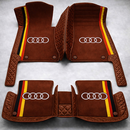 Prémium PVC és bőr autószőnyeg garnitúra: teljes körű védelem, vízálló és minden évszakban időtálló kivitel – első és hátsó szett.