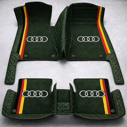 Prémium PVC és bőr autószőnyeg garnitúra: teljes körű védelem, vízálló és minden évszakban időtálló kivitel – első és hátsó szett.