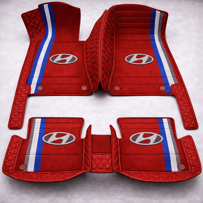 Prémium PVC és bőr autószőnyeg garnitúra: teljes körű védelem, vízálló és minden évszakban időtálló kivitel – első és hátsó szett.