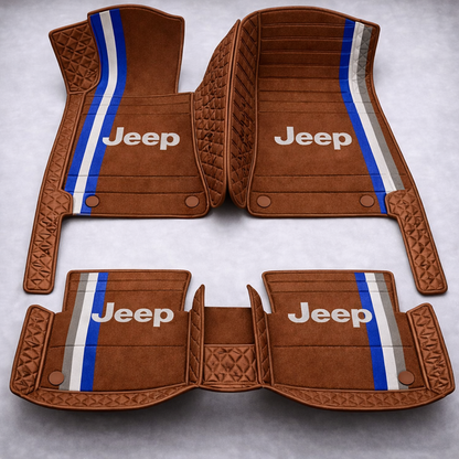 Prémium PVC és bőr autószőnyeg garnitúra: teljes körű védelem, vízálló és minden évszakban időtálló kivitel – első és hátsó szett.