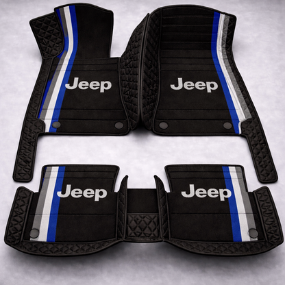 Prémium PVC és bőr autószőnyeg garnitúra: teljes körű védelem, vízálló és minden évszakban időtálló kivitel – első és hátsó szett.