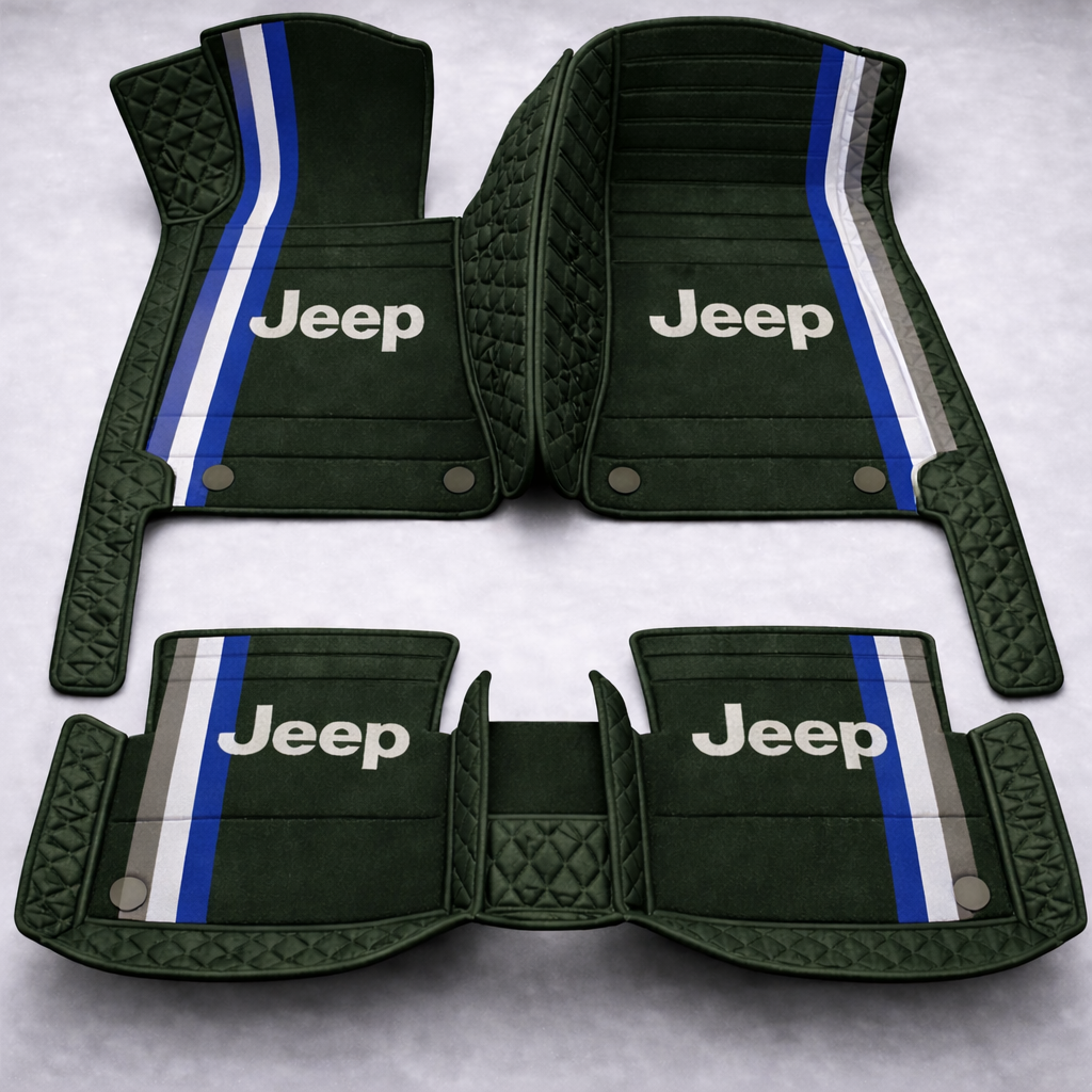 Prémium PVC és bőr autószőnyeg garnitúra: teljes körű védelem, vízálló és minden évszakban időtálló kivitel – első és hátsó szett.