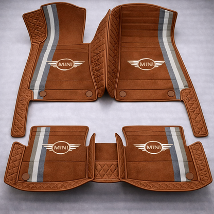 Prémium PVC és bőr autószőnyeg garnitúra: teljes körű védelem, vízálló és minden évszakban időtálló kivitel – első és hátsó szett.