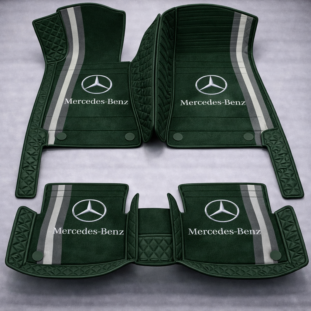 Prémium PVC és bőr autószőnyeg garnitúra: teljes körű védelem, vízálló és minden évszakban időtálló kivitel – első és hátsó szett.