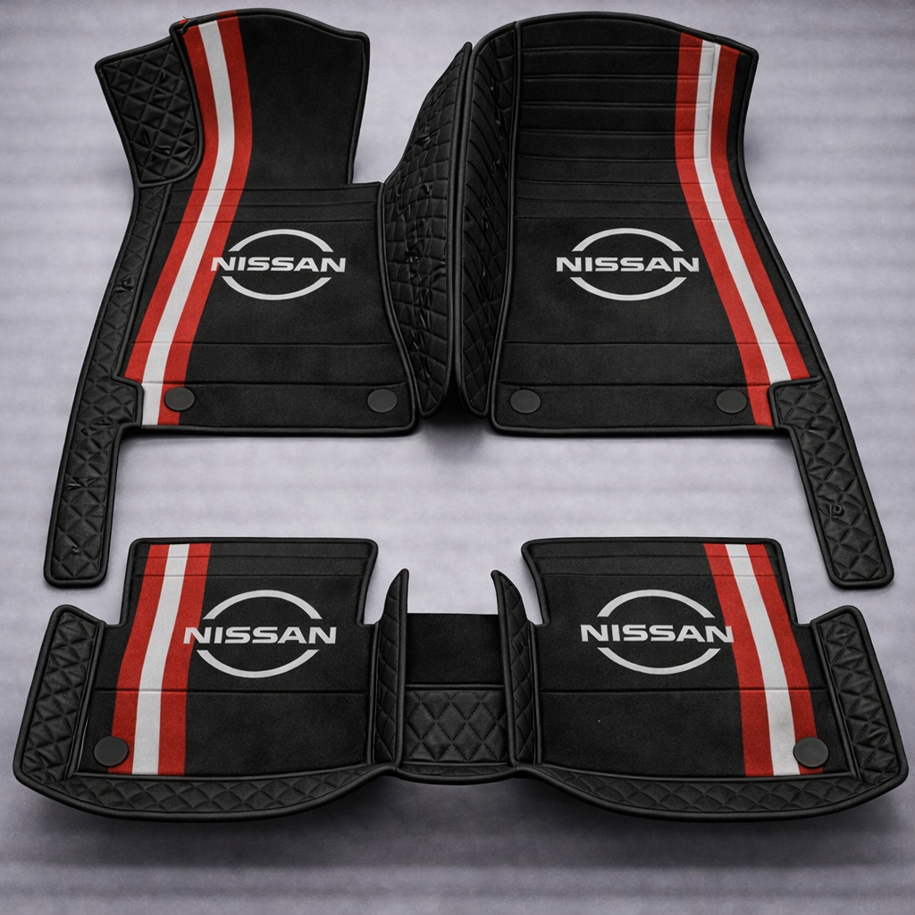 Prémium PVC és bőr autószőnyeg garnitúra: teljes körű védelem, vízálló és minden évszakban időtálló kivitel – első és hátsó szett.