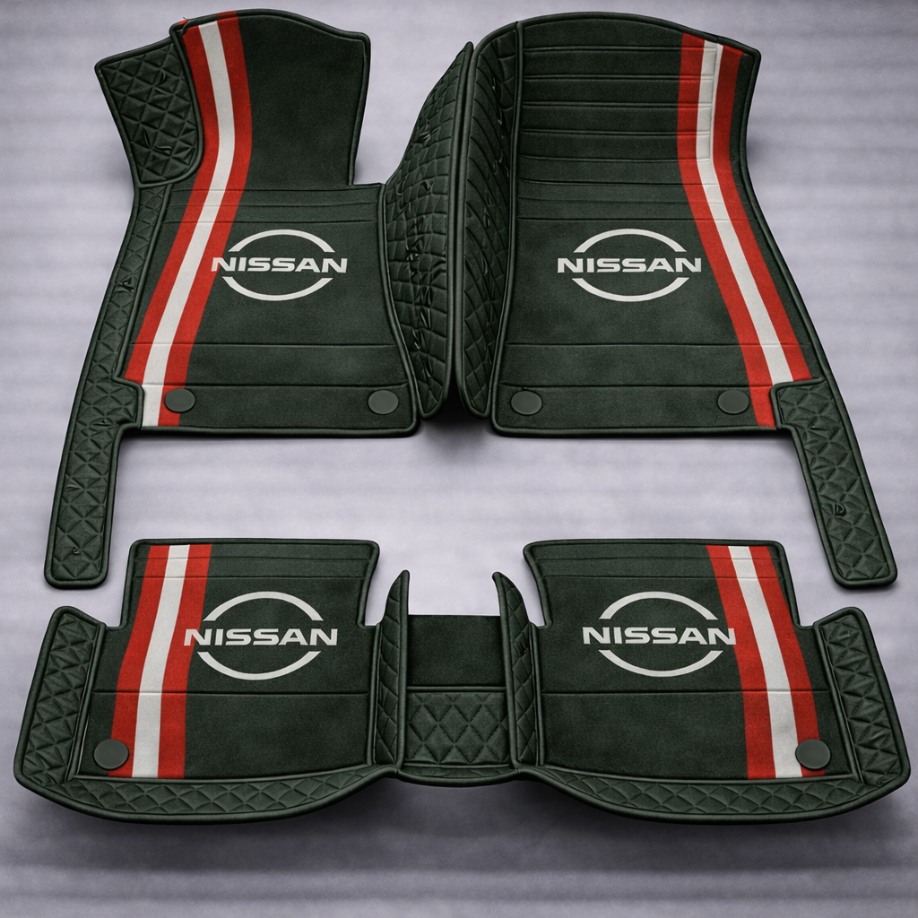 Prémium PVC és bőr autószőnyeg garnitúra: teljes körű védelem, vízálló és minden évszakban időtálló kivitel – első és hátsó szett.