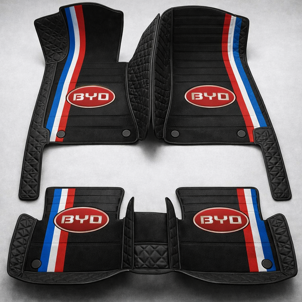 Prémium PVC és bőr autószőnyeg garnitúra: teljes körű védelem, vízálló és minden évszakban időtálló kivitel – első és hátsó szett.