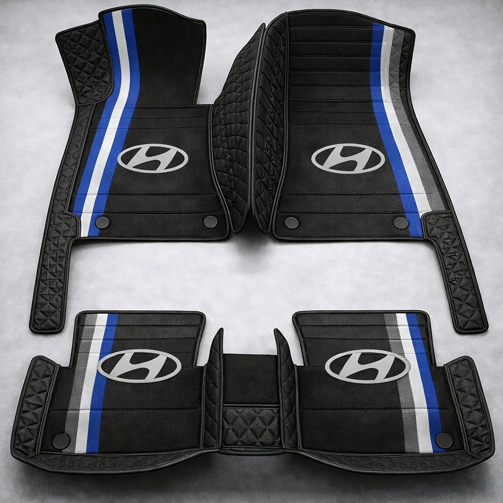 Prémium PVC és bőr autószőnyeg garnitúra: teljes körű védelem, vízálló és minden évszakban időtálló kivitel – első és hátsó szett.