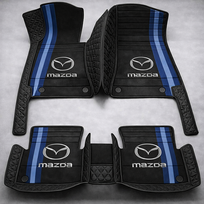 Prémium PVC és bőr autószőnyeg garnitúra: teljes körű védelem, vízálló és minden évszakban időtálló kivitel – első és hátsó szett.