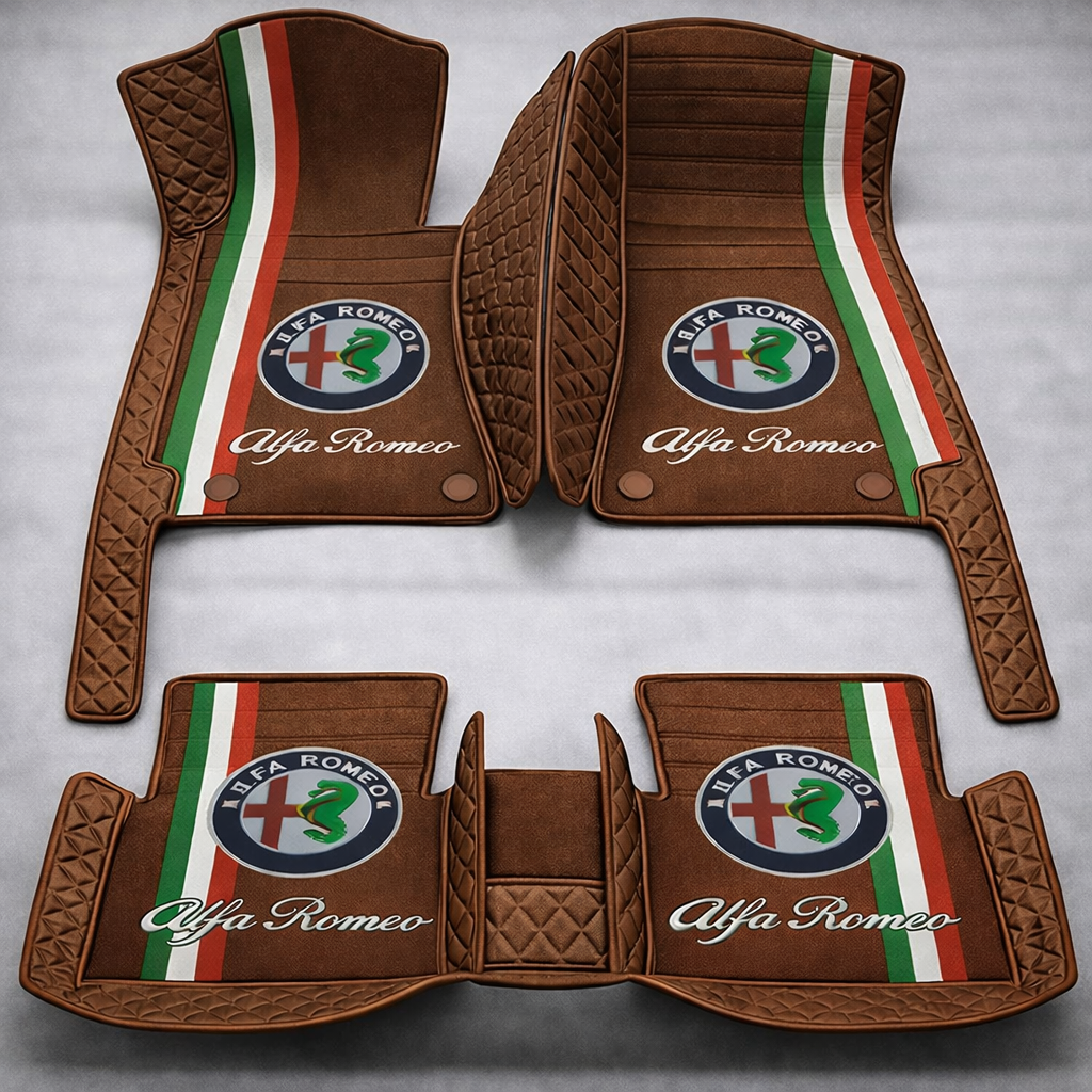 Prémium PVC és bőr autószőnyeg garnitúra: teljes körű védelem, vízálló és minden évszakban időtálló kivitel – első és hátsó szett.