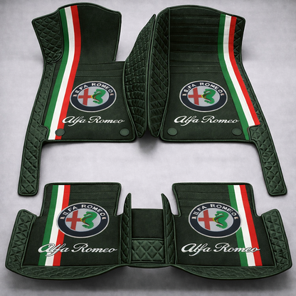 Prémium PVC és bőr autószőnyeg garnitúra: teljes körű védelem, vízálló és minden évszakban időtálló kivitel – első és hátsó szett.