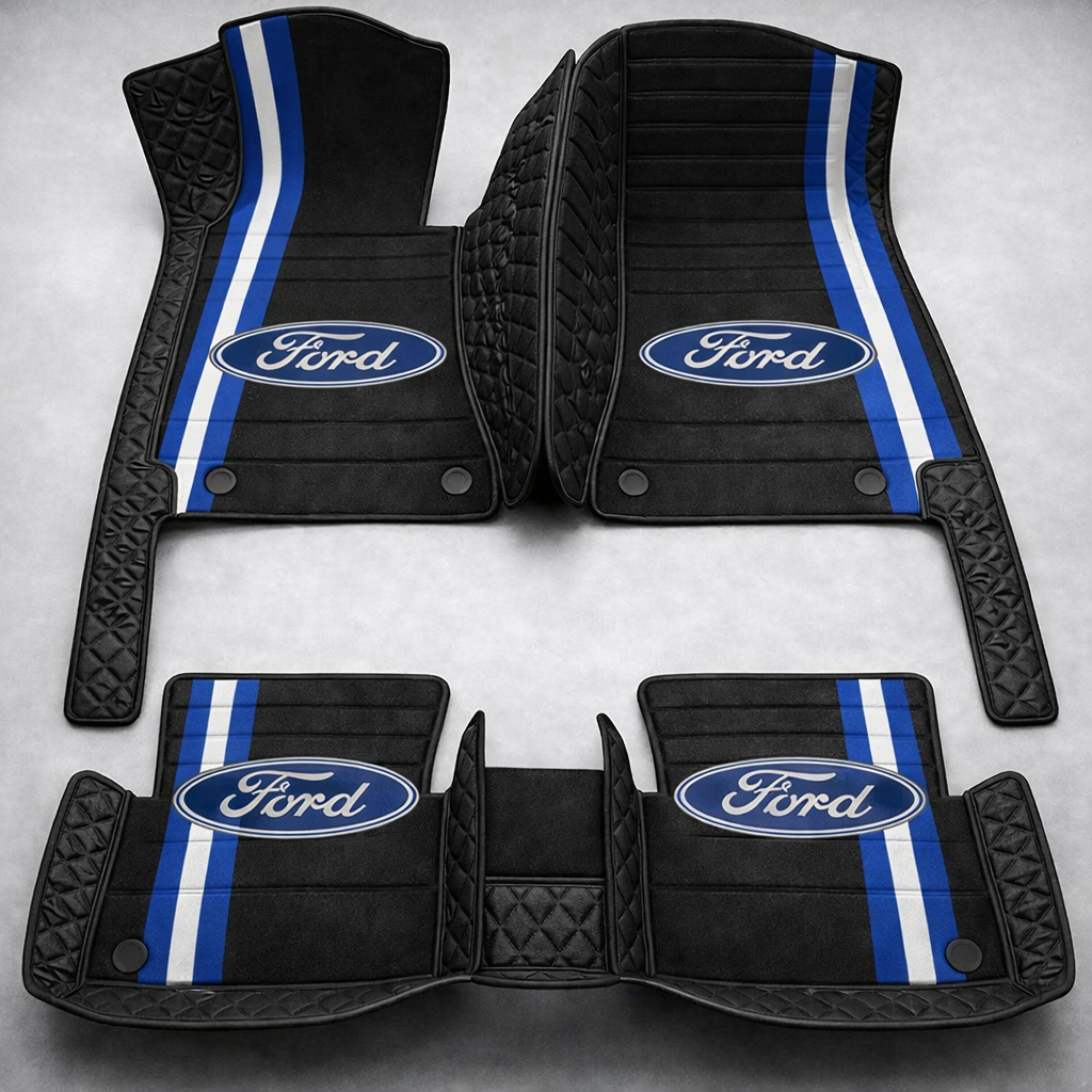 Prémium PVC és bőr autószőnyeg garnitúra: teljes körű védelem, vízálló és minden évszakban időtálló kivitel – első és hátsó szett.