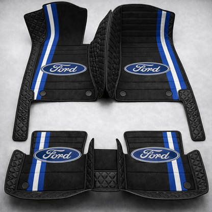 Prémium PVC és bőr autószőnyeg garnitúra: teljes körű védelem, vízálló és minden évszakban időtálló kivitel – első és hátsó szett.