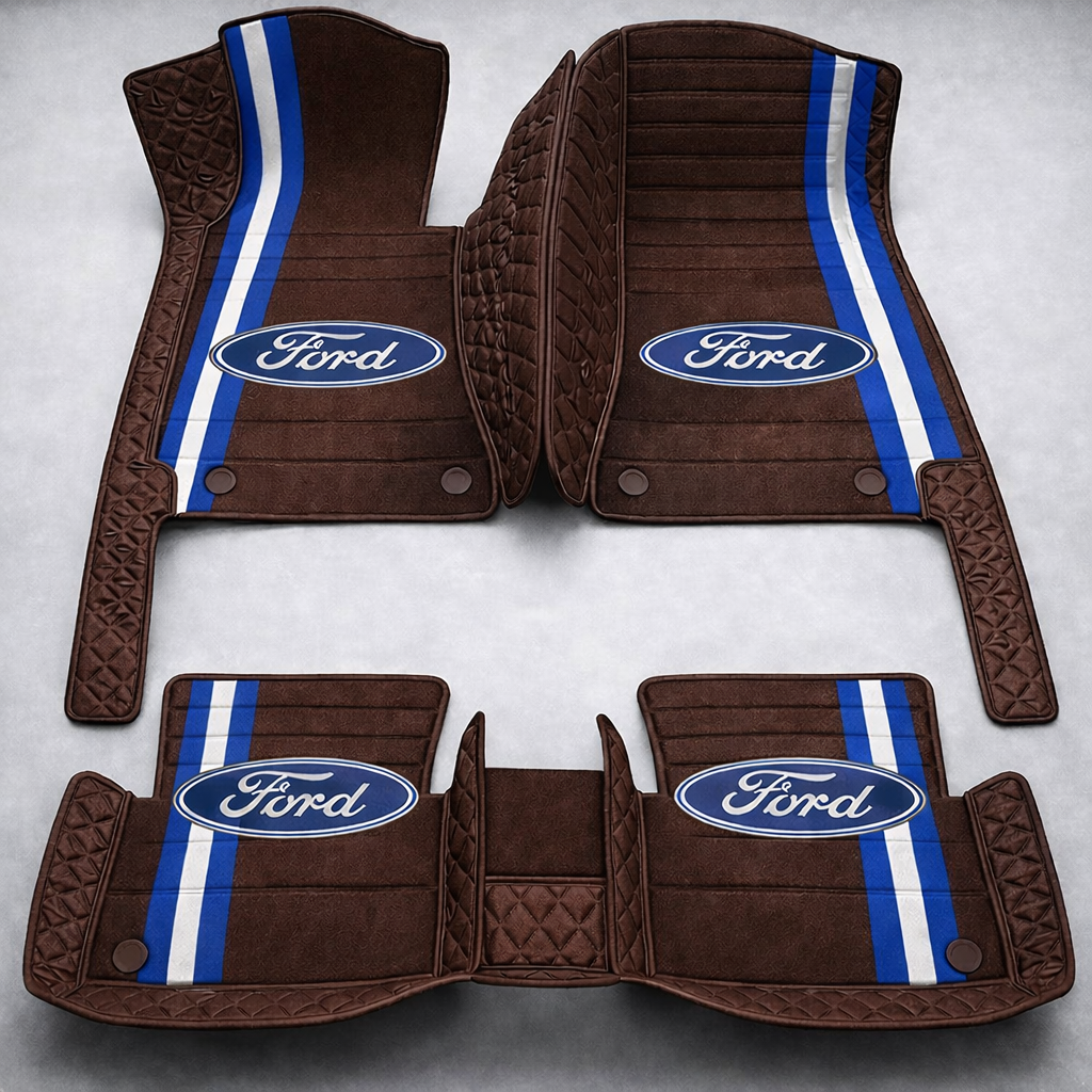 Prémium PVC és bőr autószőnyeg garnitúra: teljes körű védelem, vízálló és minden évszakban időtálló kivitel – első és hátsó szett.