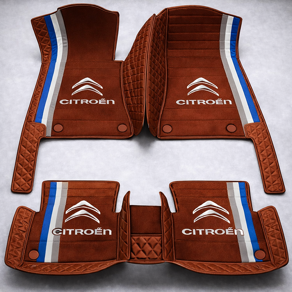 Prémium PVC és bőr autószőnyeg garnitúra: teljes körű védelem, vízálló és minden évszakban időtálló kivitel – első és hátsó szett.