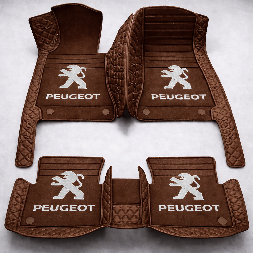 Prémium PVC és bőr autószőnyeg garnitúra: teljes körű védelem, vízálló és minden évszakban időtálló kivitel – első és hátsó szett.