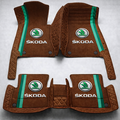 Prémium PVC és bőr autószőnyeg garnitúra: teljes körű védelem, vízálló és minden évszakban időtálló kivitel – első és hátsó szett.