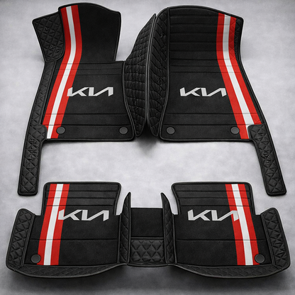 Prémium PVC és bőr autószőnyeg garnitúra: teljes körű védelem, vízálló és minden évszakban időtálló kivitel – első és hátsó szett.