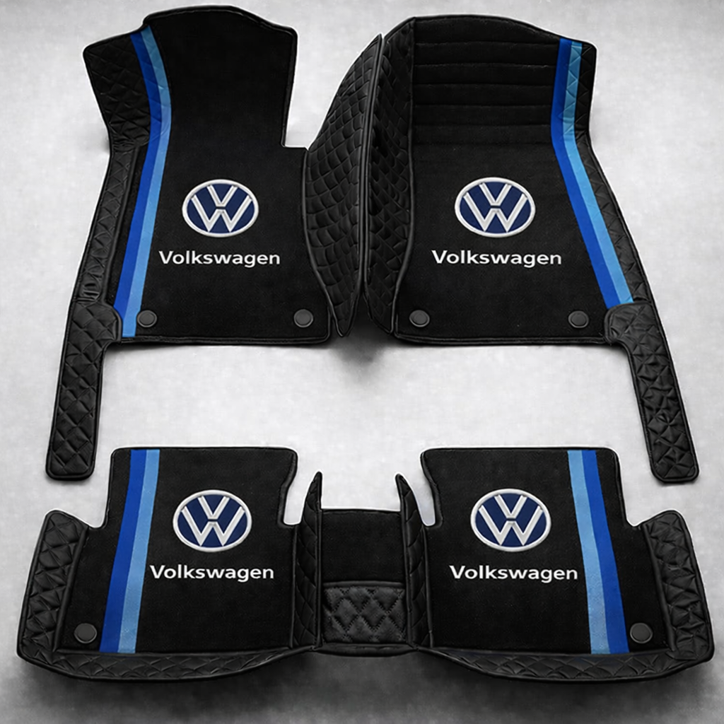 Prémium PVC és bőr autószőnyeg garnitúra: teljes körű védelem, vízálló és minden évszakban időtálló kivitel – első és hátsó szett.