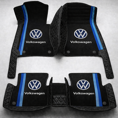 Prémium PVC és bőr autószőnyeg garnitúra: teljes körű védelem, vízálló és minden évszakban időtálló kivitel – első és hátsó szett.