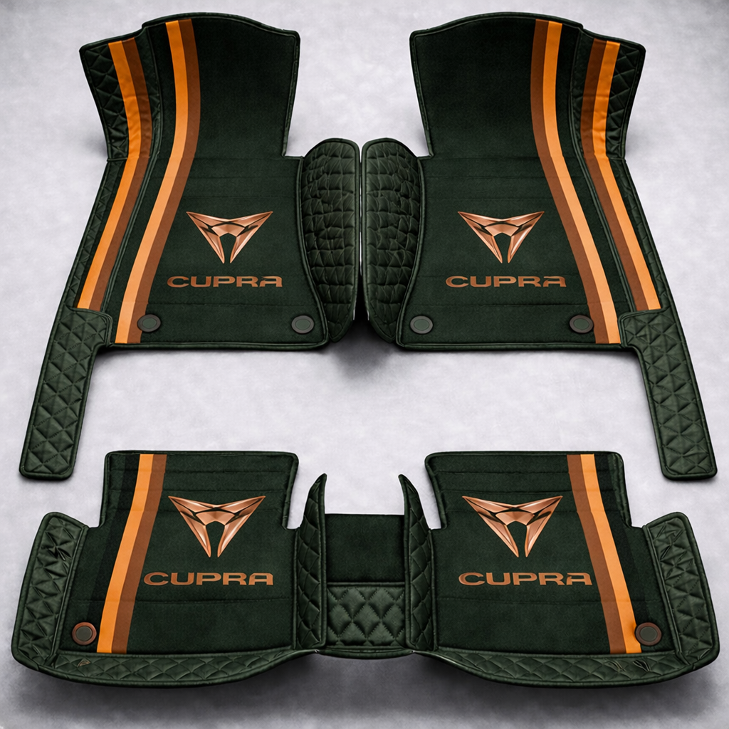 Prémium PVC és bőr autószőnyeg garnitúra: teljes körű védelem, vízálló és minden évszakban időtálló kivitel – első és hátsó szett.