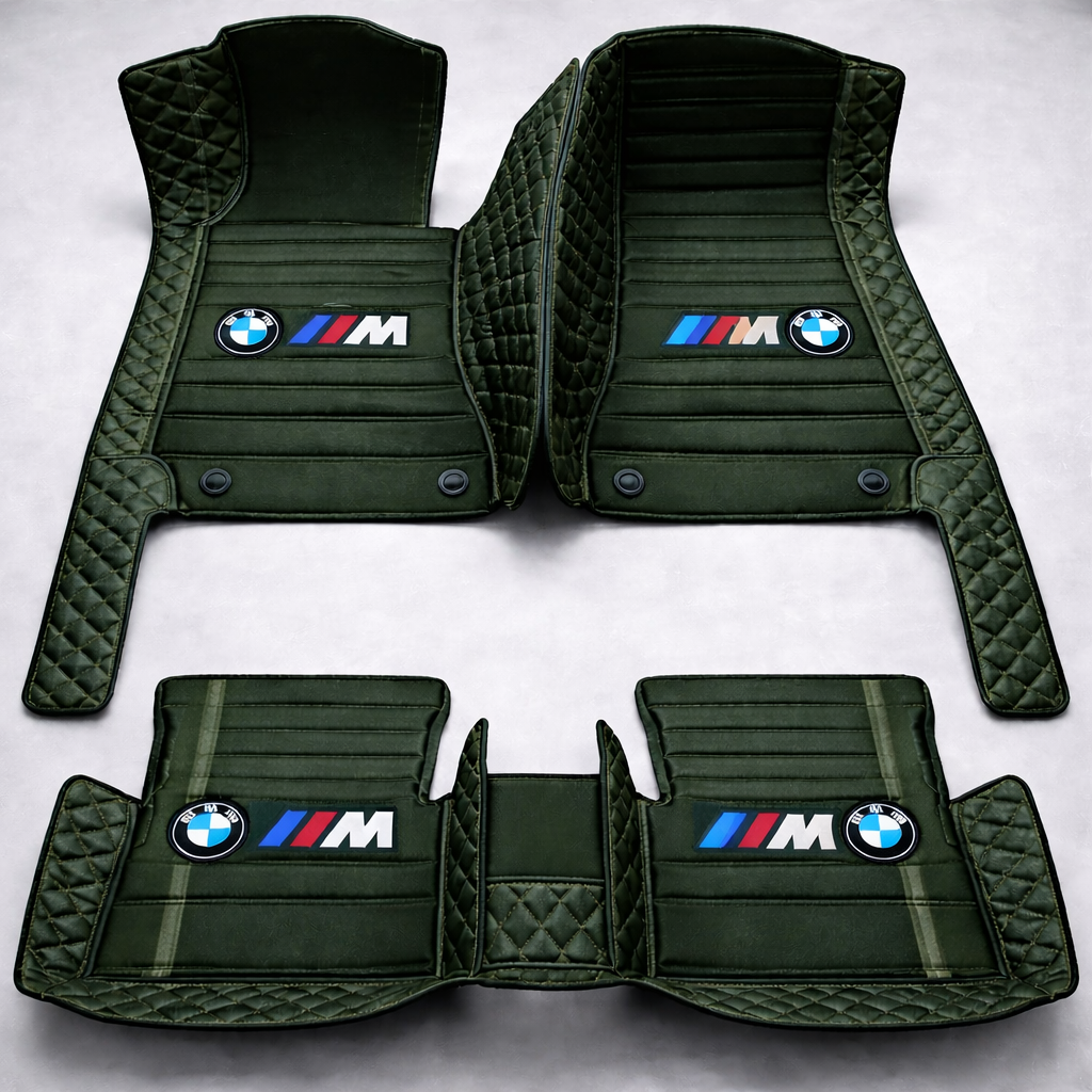 Prémium PVC és bőr autószőnyeg garnitúra: teljes körű védelem, vízálló és minden évszakban időtálló kivitel – első és hátsó szett.