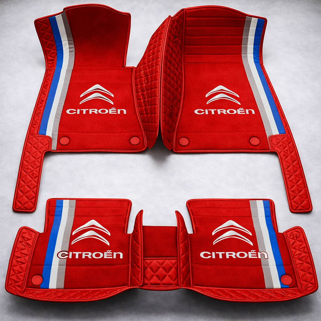 Prémium PVC és bőr autószőnyeg garnitúra: teljes körű védelem, vízálló és minden évszakban időtálló kivitel – első és hátsó szett.