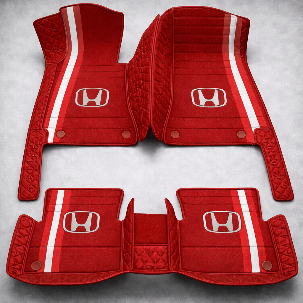 Prémium PVC és bőr autószőnyeg garnitúra: teljes körű védelem, vízálló és minden évszakban időtálló kivitel – első és hátsó szett.